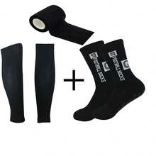 3pcs/Set Non-Slip Coated Sports Mid-Calf Socks & Leg Warmers - Multicolor - View 14