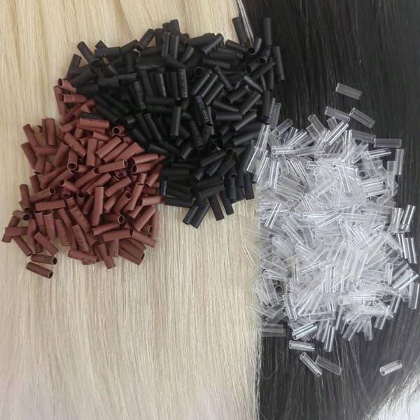 500pcs Heat Shrink Tubes For Hair Extensions Without Adhesive Fusion Hair Accessories Tools