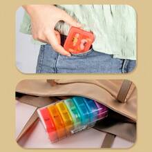Portable PP Medicine Box Colorful Plastic Travel Emergency Medical Storage Packaging Case Health Medicine Organizer