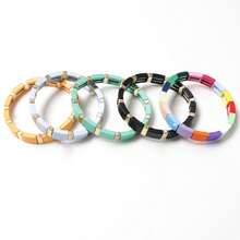 1pc Women's Chic Minimalist Enamel Painted Bangle Bracelet - Candy Color Bracelet - View 7