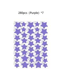 1120/840/560/280 Pcs Star Stickers, Back To School,Halloween & Christmas Decoration Stickers, Colorful Five-Pointed Star Stickers For Party, Holiday Photo Decoration, Face Decor Stickers (1 Sheet Per Color), For Decoration Only (Not For Makeup)2000/1400/160/80/40