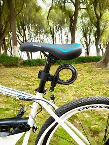 1pc Bike Lock, Bike Locks Heavy Duty Anti Theft, Bicycle Lock Bike Lock Cable With Mounting Bracket And 2 Keys, Bicycle Locks Bike Cable Lock For Road Bike Mountain Bike Scooters+ Bicycle Bells(Random Color And Style) - Multicolor - View 2