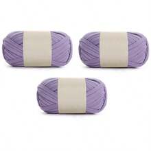 Hilo de trapo para tejer a ganchillo zapatillas, bolsas, cestas, alfombras - Suministros para manualidades DIY, 100g/ovillo o 300g/paquete - Multicolor - Ver 12