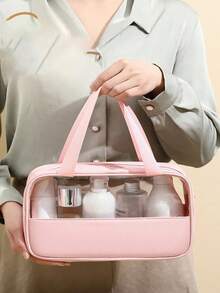 3 件/套防水 PVC 旅行化妆包、化妆刷收纳袋、化妆收纳包、洗漱包、度假和夏季的理想选择、透明化妆包、沙滩包、多功能行李包、适用于口红、唇线笔、化妆刷、眼影盘、内衣、牙膏、牙刷、化妆品、护肤品、眉笔、粉扑、梳子、指甲油、珠宝、香水、文具、数码产品浴室装饰化妆品收纳浴室配件返校