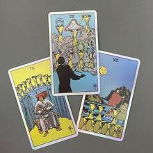 78 Pcs Illuminating Classic Tarot Cards, Fortune Telling Card Game - Multicolor - View 3