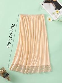 3pcs/1pc Women Waist Slip Dress With Adjustable Elastic Waistband, Anti-Static & Anti-Exposed Lining Skirt Slip Underdress For Daily Wear Fall, Autumn, Halloween