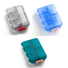 10 Grids Small Pill Cases Organizer Box Weekly Travel Pill Organizer Portable Pocket Pill Case Holder Plastic Container Box - Multicolor - View 9