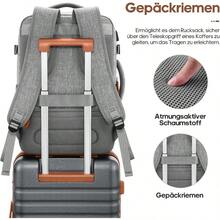 Suitcase Set PC Hard Shell Carry On Suitcase Travel Trolley Hand Cabin Lage With TSA Lock And 360° Spinner Wheels Included 1pcs Travel Backpack And 1pcs Toiletry Bag - Grey - View 7