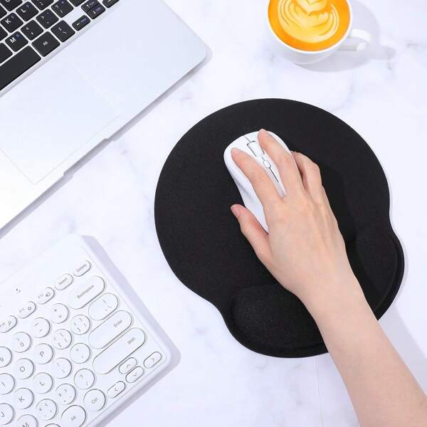 Ergonomic Mouse Pad With Wrist Rest Support, Comfortable Mousepad With Smooth Wrist Support Surface & Non-Slip Base, Comfortable Computer Mouse Pad For Computer, Laptop, Office & Home Back To School