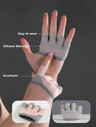 VBOSI 1 双男女通用轻量级四指健身手套及训练健身房配件、运动、健身房、家庭锻炼、女士健身手套、拳击手套、健身手套、健身手套、男士健身手套