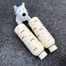 1 件 500ml/17oz 双层不锈钢真空保温水瓶，带蝴蝶结装饰，适合旅行、健身房、户外运动、咖啡杯、汽车杯、全年饮料杯、生日、节日礼物 - 彩色 - 查看 3