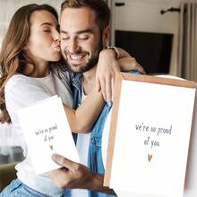 We're So Proud Of You Congratulations Card | Proud Of You Card For A New Job Graduation Well Done Encouragement Well Done - Multicolor - View 4