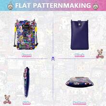 Tokidoki 单肩包 Tokidoki 手机包 时尚钱包 购物袋 上班族包 女士钱包 钱包 - 寶藍色 - 查看 3