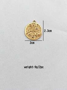 2 Stücke minimalistische personalisierte geometrische Schmuckzubehör, 18 Karat vergoldete Edelstahl Anhänger Halskette, DIY Schmuckherstellung