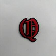 1 Pièce Optionnelle Alphabet Noir Edge Patch Brodé, Fer Sur/insignes, Vêtements Et Accessoires Décoration