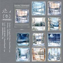 Natural Viewfinder Series Landscaping Handbook DIY Material Decoration Stickers 20 Sheets And 6 Selections,School Supplies,Back To School - Multicolor - View 18