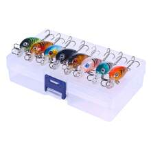 1/8/15pcs Crankbait Minnow Fishing Lure Set, Floating Artificial Lure Topwater Baits
