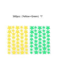 1120/840/560/280 Pcs Star Stickers, Back To School,Halloween & Christmas Decoration Stickers, Colorful Five-Pointed Star Stickers For Party, Holiday Photo Decoration, Face Decor Stickers (1 Sheet Per Color), For Decoration Only (Not For Makeup)2000/1400/160/80/40