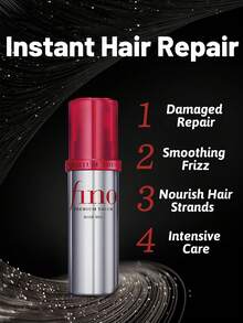 Fino 70ml/2.4 Fl Oz Premium Hair Oil, Repairing Damaged Hair, Smoothing Frizzy Hair, Nourishing Strands, Deep Conditioning, Long-Lasting Fragrance, Lightweight & Non-Greasy - Red - View 7