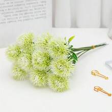 2/4/6/8/10pcs Simulated Ball Chrysanthemum Dandelion Simulated Dandelion Ball Artificial Flower Bouquet Wedding Party Home Desktop Decoration - Multicolor - View 20