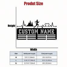 1pc Customized Name Running Sports Metal Medal Holder, 5 Styles Available, Suitable As Wedding, Graduation, Back To School, Mother's Day, Father's Day, Christmas, Easter, Valentine's Day, Independence Day, Birthday Gifts For Family/Friends - Multicolor - View 21