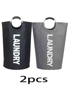 1/2pcs Large Laundry Basket, Foldable Laundry Bag, Free-Standing Tall Laundry Basket, Foldable Laundry Basket, Suitable For Dorm, Home, Travel (Multi-Color Optional) Oxford Cloth Dirty Laundry Basket Storage Basket Dirty Laundry Basket Aluminum Ring Handheld Collapsible Storage Bag Dirty Laundry Storage Basketlaundry Hamper,Washing Basketbathroom Organizer,Basket,Storage Basket,Foldable Laundry Basket - Multicolor - View 23