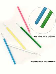 10/5/2/1pcs Set Plastic Threader, Bright Color Cylindrical Needle Threader - Easy Sewing Tool Kit - Durable DIY Accessories For Beading And Fine Threads - Suitable For Elderly Threading, Plastic Wire Stripper, Modern Household Plastic Needle Threader, Beading Tools, Cylindrical Threader Set, Beading Needle Assist Tools, Random Color, Mother's Day, Mother's Day Gift, Wedding Season, Graduation Season, Gift For Family And Friends - Multicolor - View 9