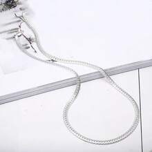1pc Fashion Fully Body Silhouette Design Silver-Tone Necklace Pendant - Silver - View 5