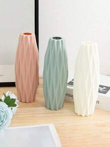 1 pezzo Vaso geometrico creativo, vaso per profumo di fiori per la decorazione della casa, vaso per fiori finti in plastica che imita la ceramica, adatto per soggiorno, camera da letto, ufficio, decorazione per feste e vacanze