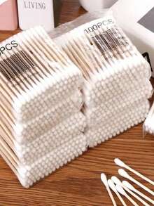 100/2000 Peças Cotonetes de Limpeza de Alta Qualidade de Duas Pontas, Cotonetes de Limpeza para Salão de Beleza, Cotonetes de Limpeza de Beleza de Madeira, Ferramentas de Beleza e Cuidados Pessoais, Cotonetes Redondos Descartáveis para Limpeza de Ouvido, Adequados para Limpeza de Ouvido e Nariz, Ferramentas de Beleza e Limpeza Multifuncionais, Ferramentas de Beleza de Alta Qualidade, Limpeza de Lápis de Olho e Esmalte de Unha, Para Maquiagem e Cuidados Pessoais, Ferramentas de Beleza Multifuncionais, Ferramentas de Maquiagem, Ferramentas de Limpeza, Cotonetes de Limpeza Doméstica, Remoção de Maquiagem, Limpeza de Ouvido, Acessórios de Ferramenta de Cuidados ao Ar Livre - Multicolorido - Visão 9