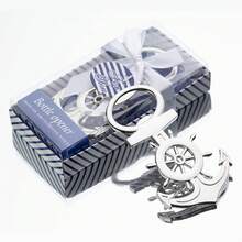 12-częściowy otwieracz do butelek Rudder, najpopularniejsze upominki na wesela w stylu oceanicznym, otwieracze do butelek w stylu oceanicznym, przyjęcie na plaży, prezenty na wieczór panieński, upominki na przyjęcie urodzinowe, dekoracje i pamiątki, upominki ślubne i prezenty ślubne, prezenty walentynkowe, artykuły kuchenne i barowe - Srebro - Zobacz 11