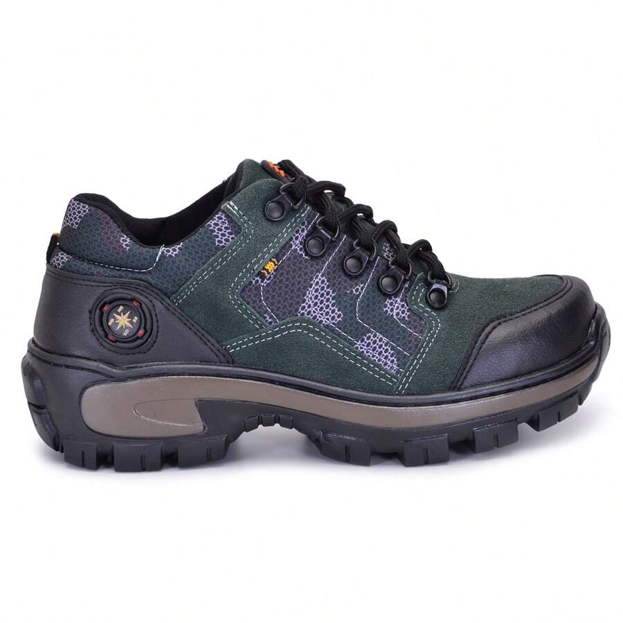 Adventure Boot Genuine Leather Pure Rubber Sole Stitched National Shipping - 軍綠色 - 查看 1