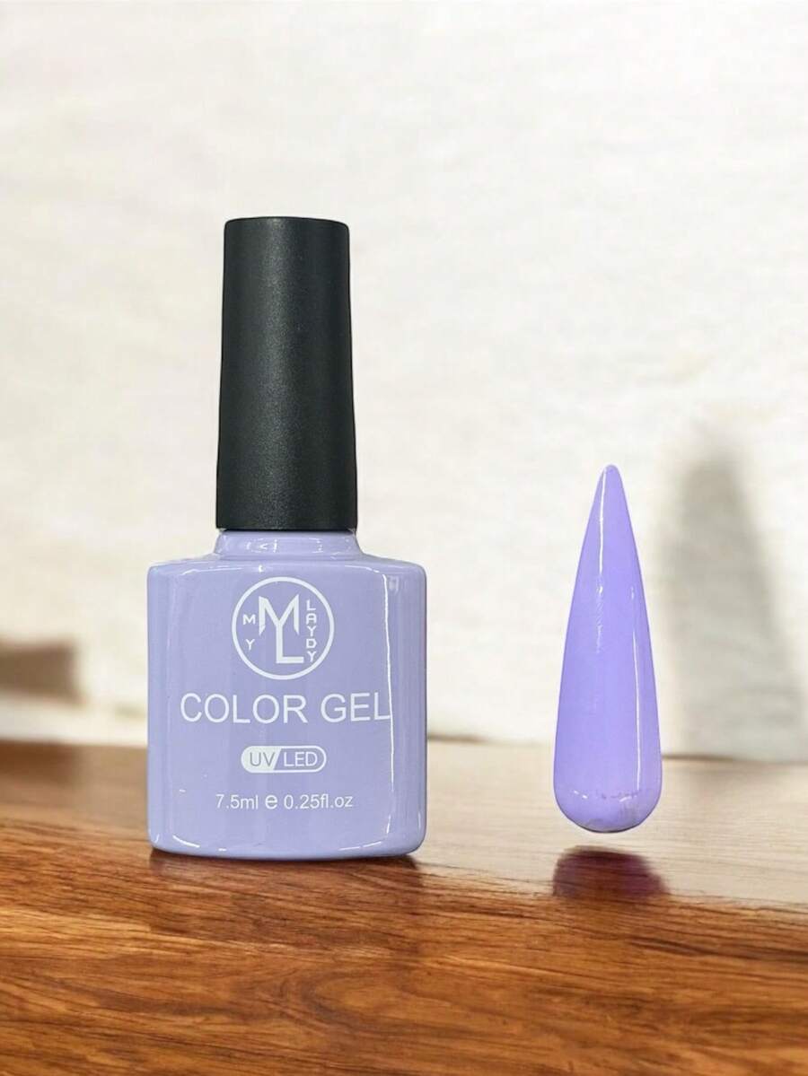 my lady nails Esmalte en Gel 3 Pasos Color Lila Pastel, Secado con Lámpara UV/LED, Manicure Semipermanente de Larga Duración, Acabado Brillante y Natural, Alta Pigmentación para un Color Suave y Elegante, Fórmula Resistente a Astilladuras y Desprendimientos, Aplicación Uniforme con Textura Autonivelante, Compatible con Base y Top Coat para Mayor Durabilidad, Ideal para Uñas Naturales, Acrílicas o de Gel, Perfecto para Nail Art y Diseños Sofisticados, Secado Rápido para Resultados de Manicura Profesional en Casa o Salón, Fácil de Remover sin Dañar la Uña, Ideal para Mujeres que Buscan una Manicura Clásica, Versátil y de Larga Duración, Perfecto para el Uso Diario o Eventos Especiales, Producto Esencial para una Manicura de Alta Calidad con un Tono Café Claro Sutil y Moderno - Lila Pastel - Ver 1