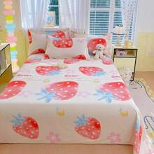 3pcs/Set Soft Skin-Friendly Printed Thickened Bedding Set, Modern Rectangular Fashionable Minimalist Duvet Cover & Pillowcase Set For Double Bed, Multiple Sizes Available, Suitable For Bedroom Year-Round