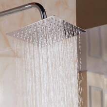 Cabezal de ducha cuadrado de acero inoxidable de alta calidad de 8 pulgadas con efecto de lluvia intensa