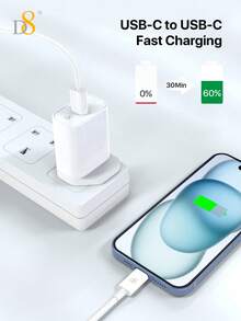 20W USB-C 快充充电器,配备 3.3 英尺 USB-C 转 USB-C 数据线,支持超快充电,兼容 16/16 Pro/16 Pro Max/16 Plus/15/15 Pro/15 Pro Max/15 Plus、Air 4/5/Pro 12.9 (2021-2024)/Pro 11 (2021-2024)/Mini 6,Type-C 接口,适合女性在家/办公室/旅行/日常使用。 - 英規插(220-240V) - 查看 4