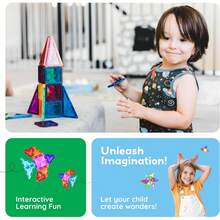 Kids Magnetic Building Block Toys - 120PC - View 7
