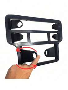 Triple Wall Mounted Holder For Paper Towel Rolls Aluminum Film Utensils Plastic - Negro - Ver 3