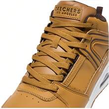 Skechers 男式蝴蝶系带中帮休闲鞋 - 卡其色 - 查看 4