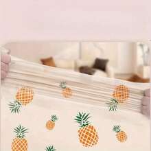 50pcs Pineapple Print Small Trash Bags, Thickened Handles, Suitable For Living Room, Dining Room, Bedroom, Bathroom, Kitchen, Office, Yard, Dorm - Multicolor - View 2