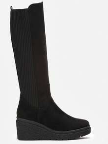 2025 Four Seasons Women's Knee-High Boots Back To School Season Date - Black - View 3