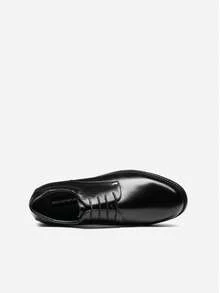 Zapatos Oxford de vestir para hombre, zapatos formales clásicos con cordones - Negro - Ver 6