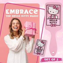 Hello Kitty Detangle Hair Brush Kawaii Accessories Cute Gift - Pink - View 3