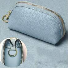 1pc Key Holder Pouch Small Compact Unisex Key Bag Large Capacity Minimalist Korean Cute Key Organizer For Home Use For Women Wallet Mini Wallet Purse Wallet Coin Wallet - Black - View 15