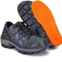 Adventure Boot Genuine Leather Pure Rubber Sole Stitched National Shipping - 軍綠色 - 查看 2