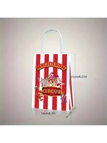 6/12pcs, Carnival Packaging Bags, Clown Gift Bags, Multifunctional Gift Bags, Party Supplies, Party Decorations, Lightweight And Practical, Suitable For Gift Packaging