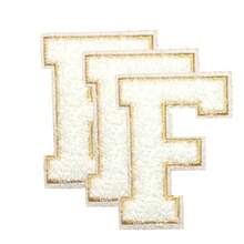 3/26 件 A-Z 3.15 英寸雪尼尔刺绣字母、熨烫补丁、缝制/熨烫装饰数字徽章、服装配饰（用于衣服、夹克、帽子、书籍、背包）、DIY 刺绣补丁 - 彩色 - 查看 84