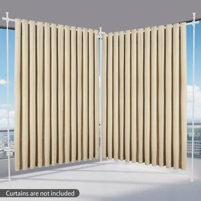 YUNRUX Kamerverdeler scherm frame gordijnroede flexibel verstelbaar