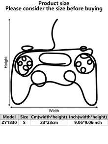 [Gamer Metal Wall Decor] Minimalist Metal Gamer Wall Decor - Video Game Controller Iron Wall Art - Ideal Gift For Gamers Room Decor Bedroom Decor Home Decor