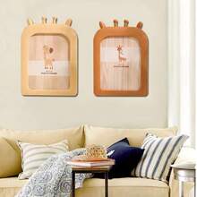 Customized Cute Wooden Photo Frame, Suitable For Hanging Or Standing, Ideal Gift For Holidays, Friends, Family, And Mother's Day - Multicolor - View 4